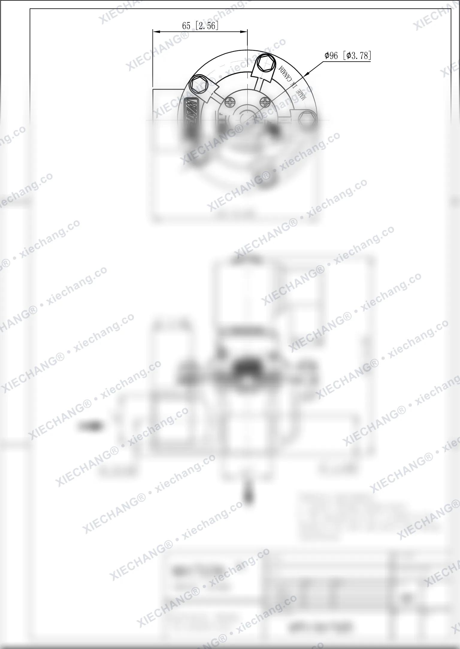 WPS-CA/TG25 · صمام بزاوية قائمة (right-angle) — رسم التركيب
